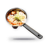 12 Piece Stainless Steel Cookware Set Saucepan Pan Casserole Pots Glass Lids