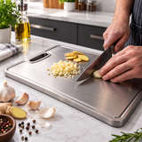 Premium Titanium Cutting Board, Double-Sided Antibacterial & Mold-Resistant Kitchen Chopping Board