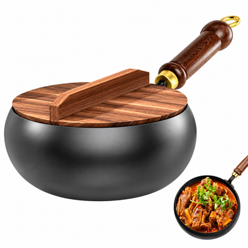 Nonstick Wok & Stir-Fry Pan for Home, Camping & Restaurant Cooking