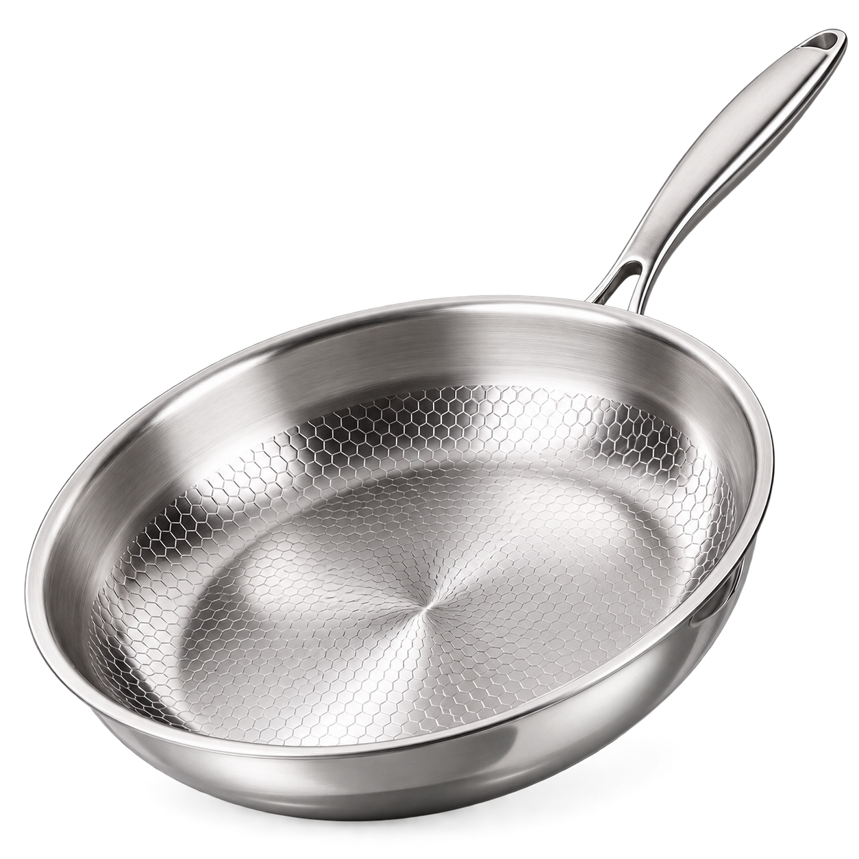 Premium Uncoated Titanium Alloy Steak Pan Non-Stick Skillet for Frying, Searing & Everyday Cooking
