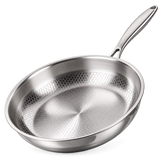 Premium Uncoated Titanium Alloy Steak Pan Non-Stick Skillet for Frying, Searing & Everyday Cooking