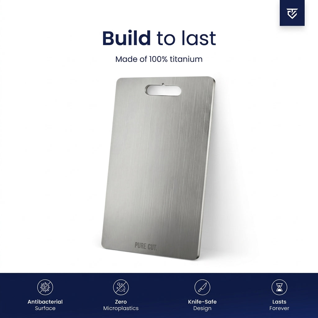 Premium Titanium Cutting Board Hygienic & Durable