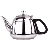 Stainless Steel Teapot with Gold Handle