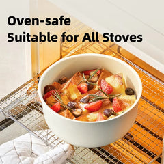 Detachable Non-Stick Cookware Set with Removable Handle Space-Saving Kitchen Pots & Pans