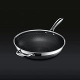 13-Piece Hybrid Stainless Steel Cookware Set with Tempered Glass Lids