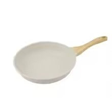 Non-Stick Frying Pan with Glass Lid & Wooden Handle Multipurpose Cooking Skillet