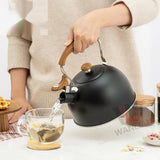 Whistling Stovetop Kettle with Wood Handle