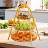 3-Tier Metal Wire Fruit & Dessert Stand