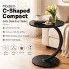 Modern C-Shaped Side Table for Sofa, Bed & Living Room