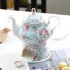 400ML British Style Porcelain Teapot Warmer Set