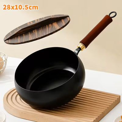 Nonstick Wok & Stir-Fry Pan for Home, Camping & Restaurant Cooking