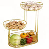 3-Tier Metal Wire Fruit & Dessert Stand