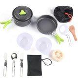 Portable Camping Cookware Set Non Stick & Foldable