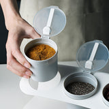 3-Compartment Spice Box with Spoons