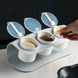 3-Compartment Spice Box with Spoons