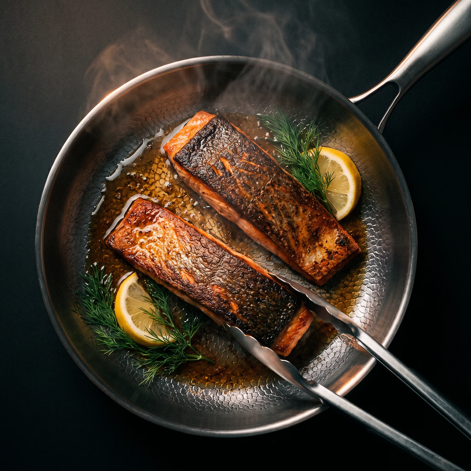 Premium Uncoated Titanium Alloy Steak Pan Non-Stick Skillet for Frying, Searing & Everyday Cooking