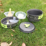 Portable Camping Cookware Set Non Stick & Foldable