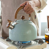 Whistling Stovetop Kettle with Wood Handle